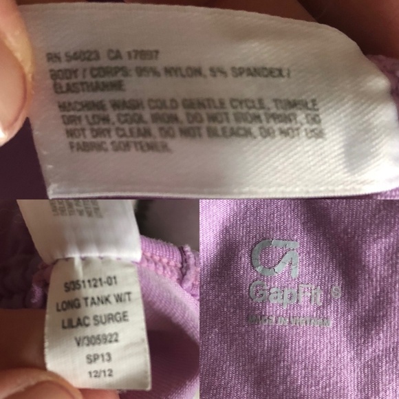 Gapfit Long Racerback Workout Tank with Drawcords - Picture 8 of 8